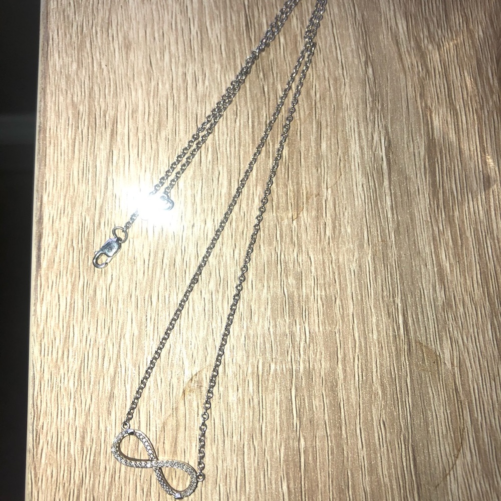 Kay’s Diamond Infinity Necklace Sterling Silver